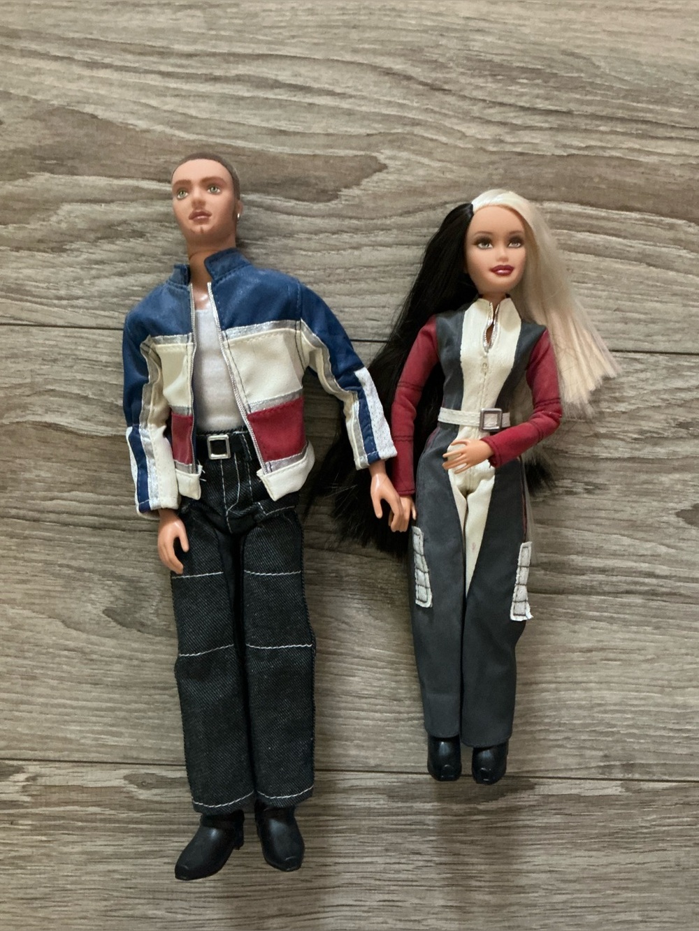 Vintage Mattel 2003 Flavas Liam & Bike Date Happy D Dolls